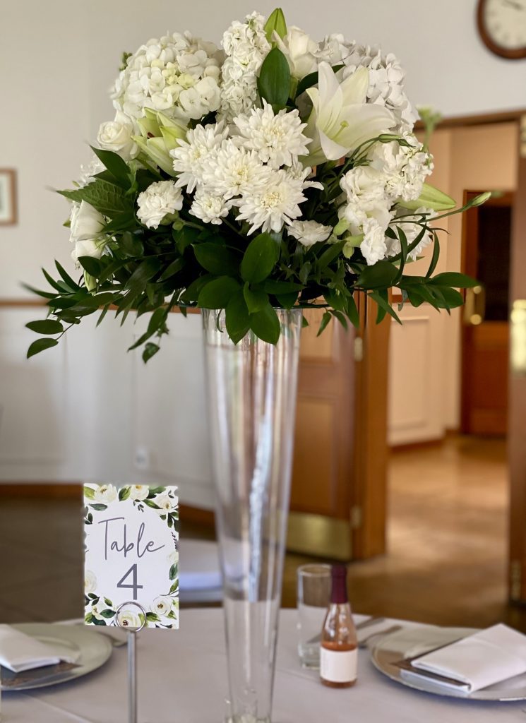 Cone Vase with flowers