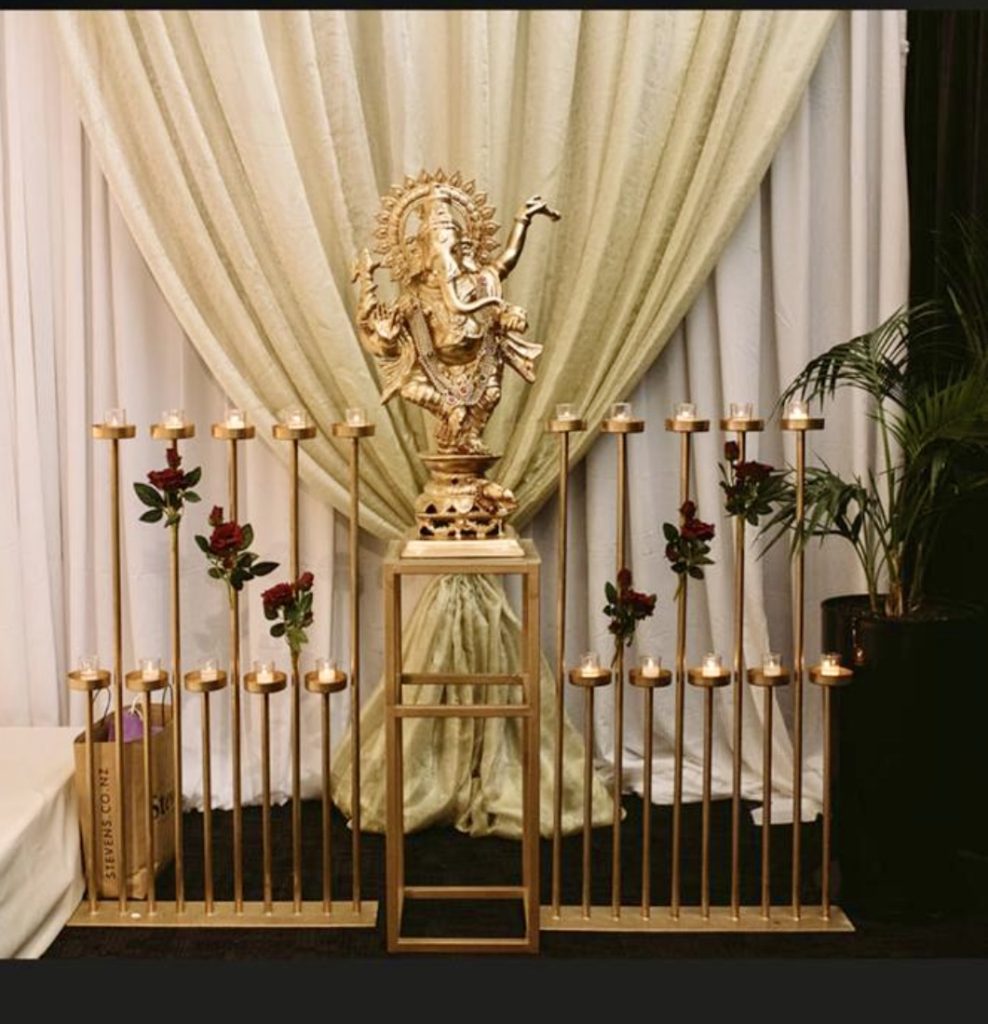 Candle Stand / Gold Plinth / Ganesha Hire