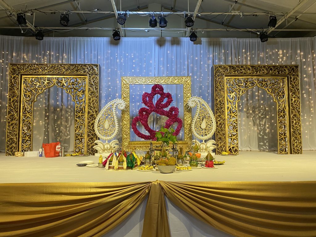 Frame backdrop Mandap